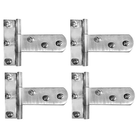 Mytee Products 5 5/16inx4in Stainless Steel T Hinges for Trailer Tool Box - 4 Pc Set TB-HINGE