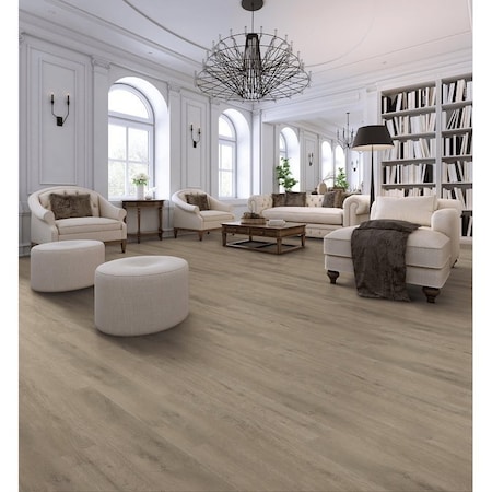 Healthier Choice Flooring Laminate Flooring Plank, 4-Sided Bevel Profile, Wood, Willow Creek, 48 in L, 10PK HCL803C07