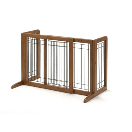 Richell Usa Freestanding Pet Gate Small - Brown 94135