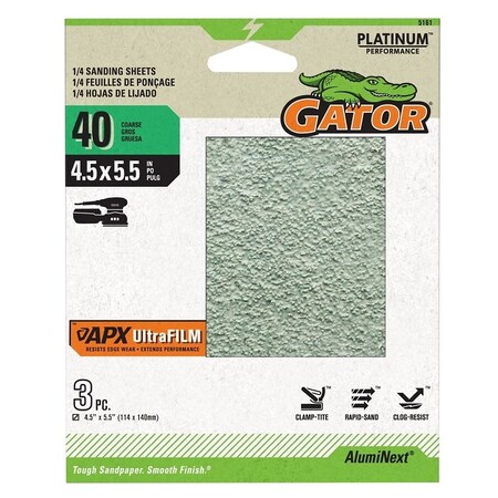 Gator PAPER SAND 1/4 40GRT 4.5X5.5IN 5161