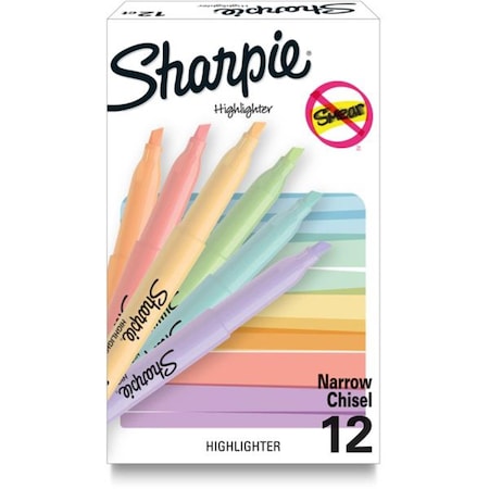 Sharpe Manufacturing Sharpie  Dozen Point Style Highlighters, Assorted Color - 12PK SAN2157482