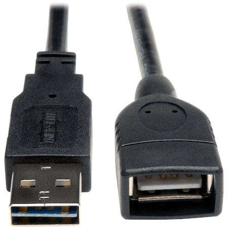 Tripp Lite Reversible USB Extension Cable, Blck, 6 ft UR024-006