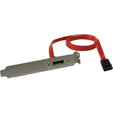 Tripp Lite by Eaton SATA to eSATA Transition Cable - Male SATA - Female eSATA - 2ft - Red P952-002