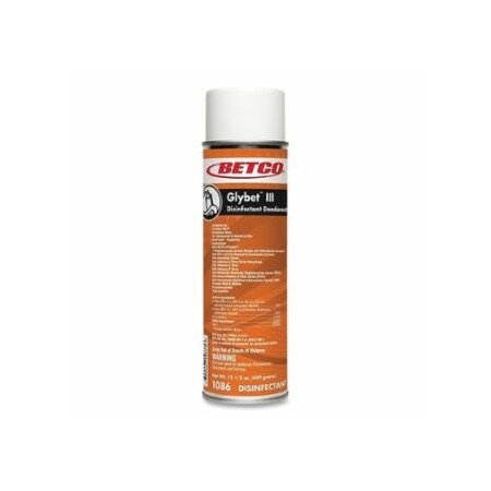 Betco Glybet III Disinfectant, 15.5 oz, Aerosol Can, Citrus Bouquet, 12PK 866-10862300