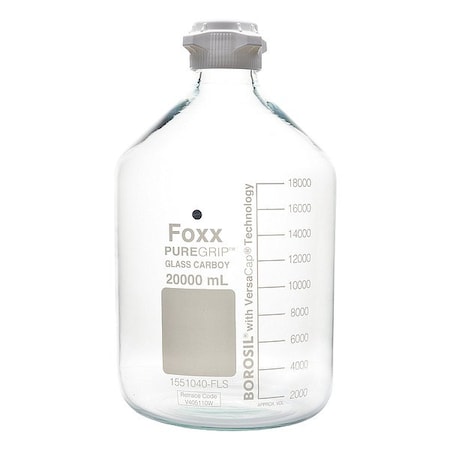Foxx Life Sciences Jug, Borosilicate Glass, 502 mm H 1551040-FLS