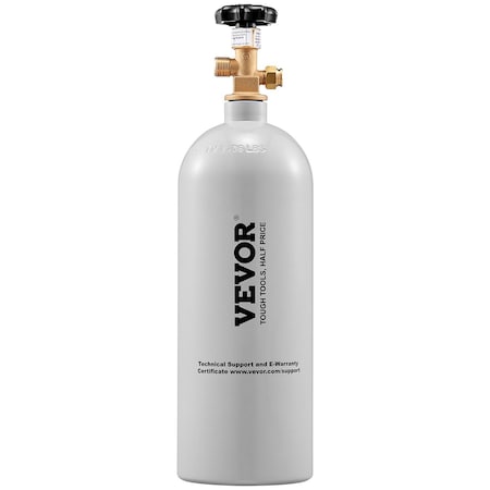 Vevor 5 Lbs CO2 Tank Aluminum Gas Cylinder with CGA320 Valve For Draft Soda Beer RY-133-3000-U-01