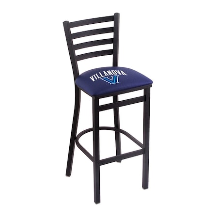Holland Bar Stool Co 25" Blk Wrinkle Villanova Stationary Counter Stool, Ladder Back L00425Vilnva