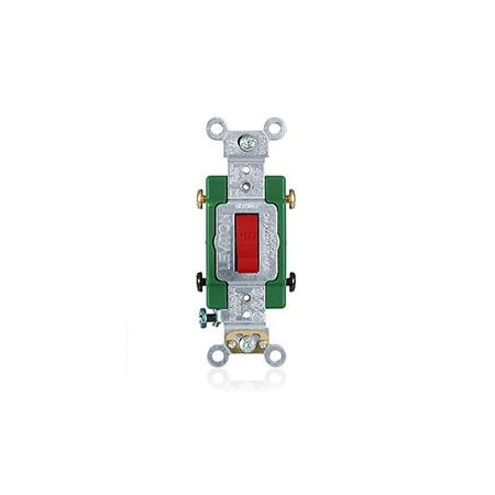 Leviton AC Quiet Switch, Red, 4.1 in H 3032-2R
