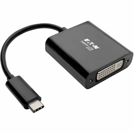 Tripp Lite USB C to DVI Adapter Converter 1080P M/F Black USB Type C to DVI U444-06N-DVIBAM