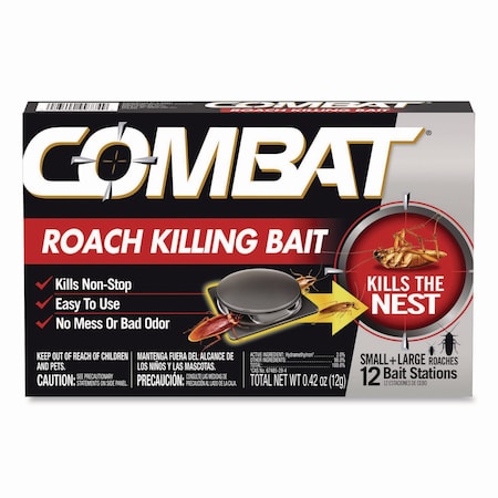 Combat Roach Bait Insecticide, 0.42 oz, 12/Pack, 10 Packs/Carton, 10PK 23400 05701