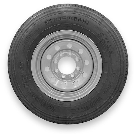 Rubbermaster - Steel Master ST235/80R16 14 Ply 8 On 6.5 Bolt, Silver Wheel Assemblies 599363SIL