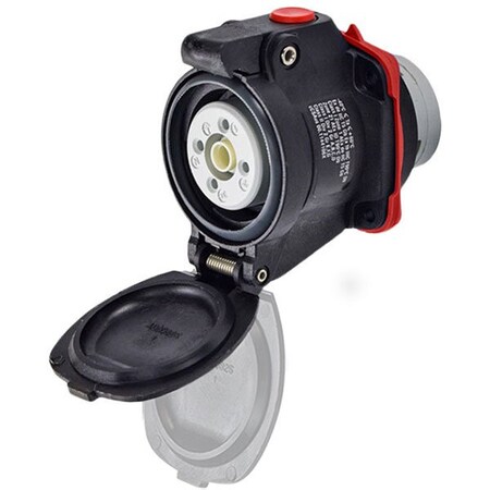 Meltric DXN20 RECEPTACLE POLY BLACK SIZE 1 IP 66/67 3P+N+G 20 A 480 VAC 60 Hz 22-14047