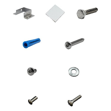 Hadrian HeadrailbetweenWallsAlcoveKitBracket, SS 625423
