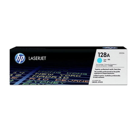 Hp 128A (CE321A) Cyan Original LaserJet Toner Cartridge (1,300 Yield) CE321A