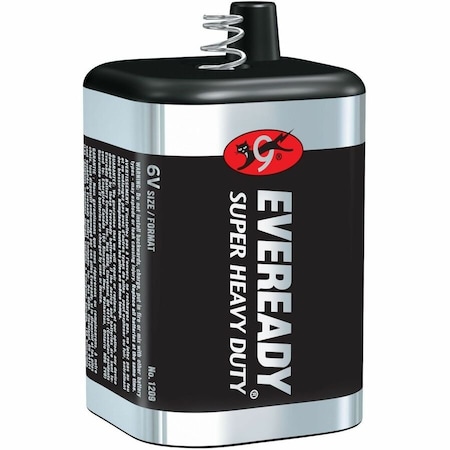 Energizer Lantern Battery, 6VDC, 4.53" H, 2.56" W 1209