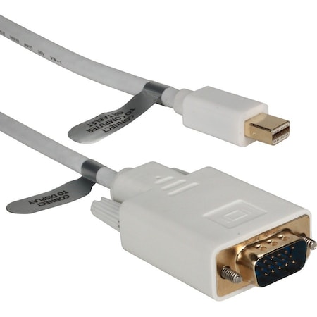 Qvs 15ft Mini DisplayPort to VGA Video Cable MDPVGA-15
