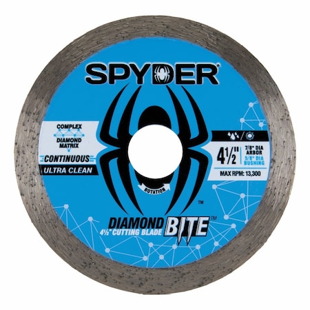 Spyder Masonry/Tile Cutting Wheel, Continuous, 4-1/2'' 14101