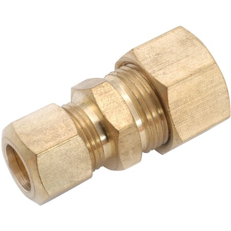 Anderson Metals 5/8'' x 1/2'' Brass Low Lead Compression Union 750082-1008