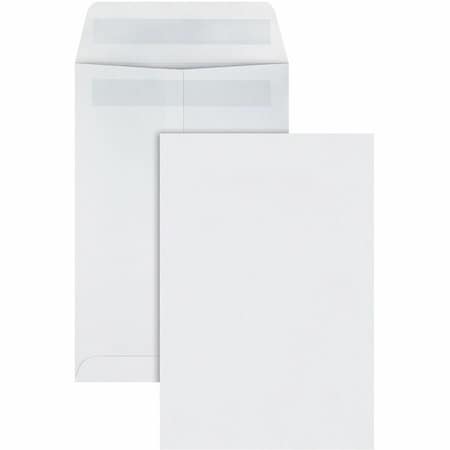 Quality Park Catalog Envelope, White, Wove, PK100 QUA43317