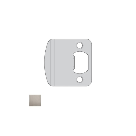 Kwikset Round Corner 2-1/4 Extended Full Lip Strike Satin Nickel Finish 83536-15