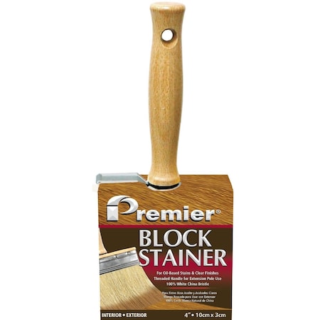 Premier 4'' Professional Bristle Block Stain Brush B200-40