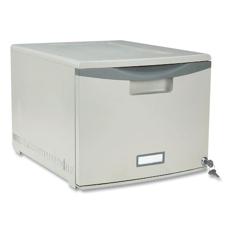 Storex Stackable Storage Drawer, 14.8in x 18.3in x 12.8in, Gray 61251S02C