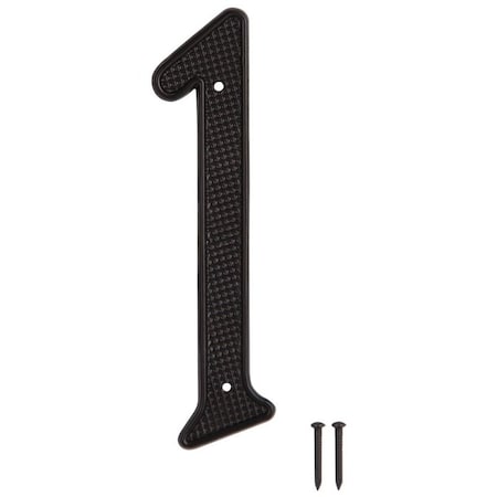 Prosource House Number, Character: 1, 4 in H Character, 1.1 in W Character N-011-PS