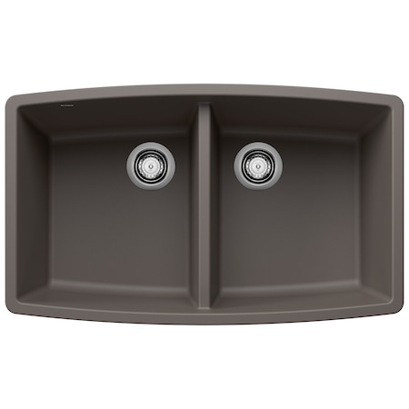 Blanco Performa Equal Double Bowl, Volcano Gray 443123