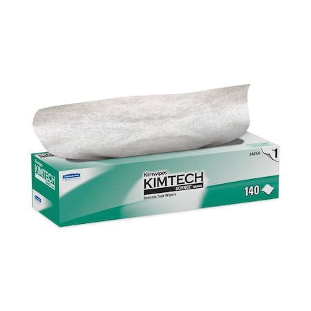 Kimtech Kimwipes Delicate Task Wipers, 1-Ply, 14 7/10 x 16 3/5, 140/Box, PK15 34256