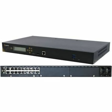 Perle IOLAN SCG18 S Console Server: 16 x software selectable RS232/422/485 RJ45 interfaces, 2 x U 04035044