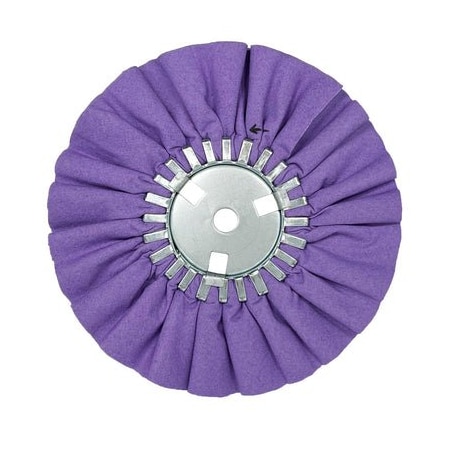 Renegade Products Usa 10 Inch, Purple, 5/8" Center Plate Case Pack Airway Buffing Wheels, Bulk Deal, 5PK FAW1058PUR5PAK