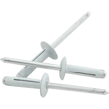 Powerhouse Medium Head Flange Type Aluminum Mandrel Rivet, White, 250PK PO3653235