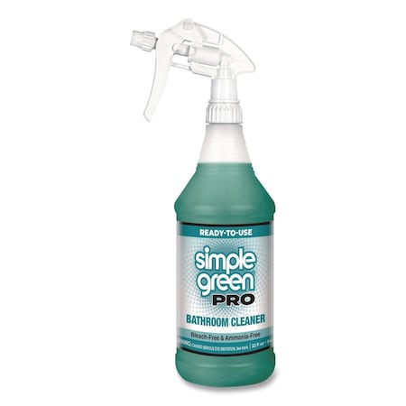 Simple Green Pro Bathroom Cleaner Ready-To-Use, 32 oz Spray Bottle, 12PK 1710101251032