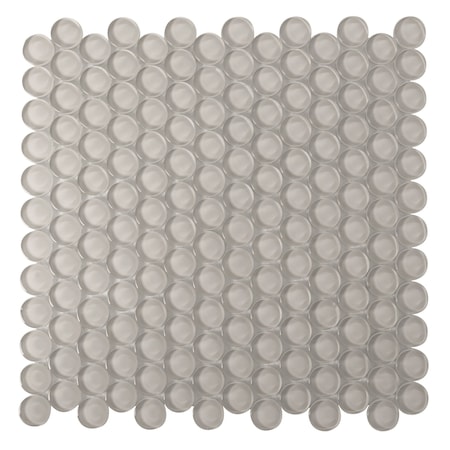 Apollo Tile Beige 12 in x 12 in Glass Glossy Floor and Wall Mosaic Tile 5 sqft/case, 5PK APLPN88085A