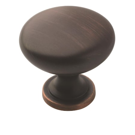 Amerock Edona 1-1/4 in 32 mm Diameter Oil-Rubbed Bronze Cabinet Knob, 10PK 10BX53005ORB