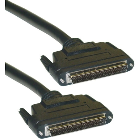 Cable Wholesale SCSI III LVD cable, Black, HPDB68 (Half Pitch DB68) Male, 34 Twisted Pairs, 3 foot 10P2-39103