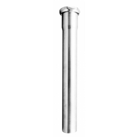 Westbrass 1.5 in. OD x 12 in. Slip Joint Extension Tube - PVD Polished Brass D423-01