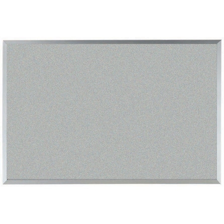 Aarco VIC Cork Bulletin Board w/ a Clear Satin Anodized Aluminum Frame, Oyster Shell 24''Hx36''W DW2436206