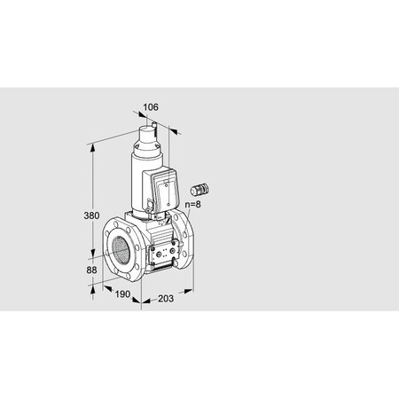 Honeywell Kromschroder VLV, SOLND, SZ 7, 80 MM ISO FLG, VAS780F05L KS88203588