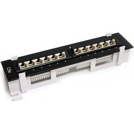 Startech.Com 1U 12 PORT WALL MOUNT CAT5E PATCH PANEL PANEL4512