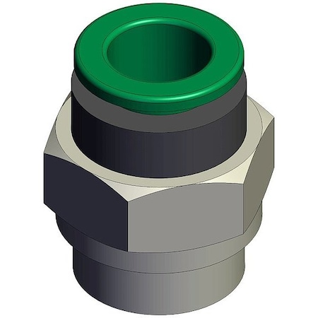 Smc Push-Fit Fitting, Straight KRH10-G03