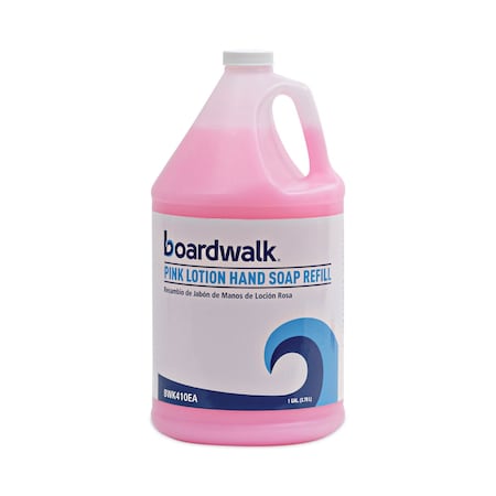 Boardwalk Mild Cleansing Pink Lotion Hand Soap Refill, Cherry Scent, 1 gal Bottle 1807-04-GCE00