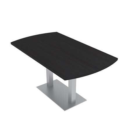 Skutchi Designs Arc Rectangle Meeting Room Table, 36 in W, 72 in L, Black HAR-AREC-36X72-DOU-U999ST19