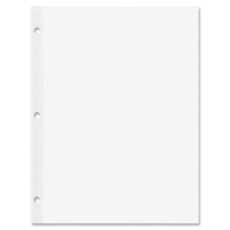 Rediform Heavyweight Reinforced Filler Paper Letter, White, 100PK RED20121