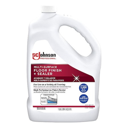 Sc Johnson Professional Floor Finish, Liquid, 1 gal, Bottle, PK4 362822