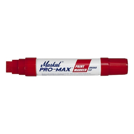Markal Paint Marker, Medium Tip, Red Color Family, Paint 90902