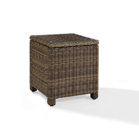 Crosley Bradenton Wicker Outdoor Side Table CO7219-WB
