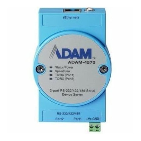 Advantech 2-Port Rs-232/422/485 Serial Device Server, ADAM-4570-CE ADAM-4570-CE