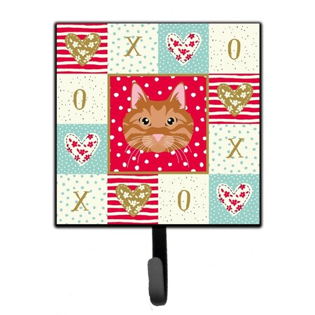 Carolines Treasures 4.25 x 1 x 7 in. Kurilian Bobtail Cat Love Leash or Key Holder CK5126SH4