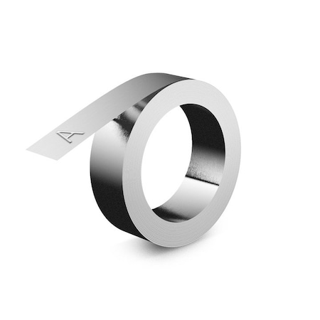 Dymo Label Tape, Aluminum, Non-Adhesive, 1/2" 31000
